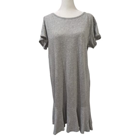 Velvet Graham Heather Grey Salome Cotton Vintage Slub Dress Medium - Picture 5 of 9